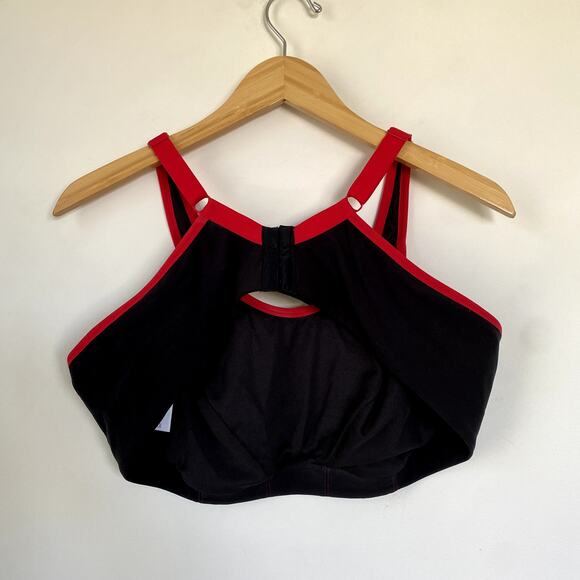 NWT Goddess Soft Cup Full Figure Sports Bra in Black Size 44C - Picture 8 of 9